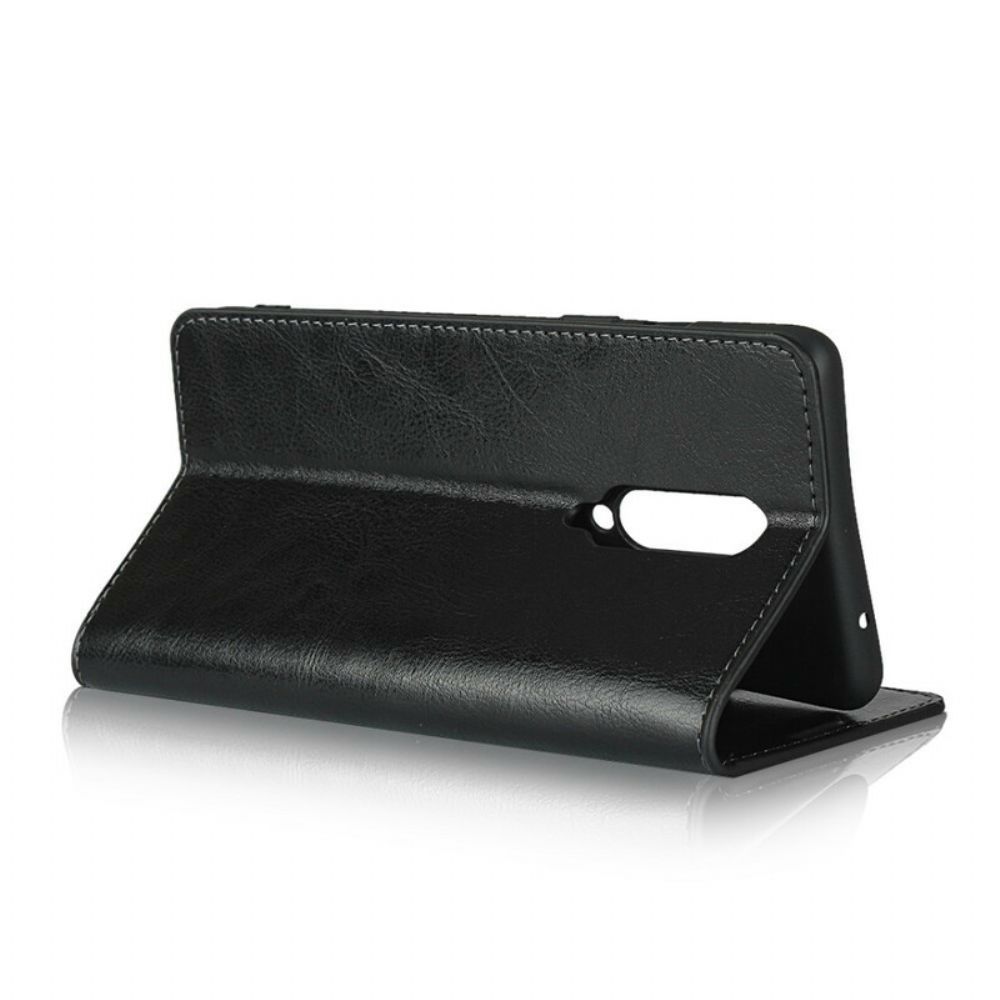 Schutzhülle Für OnePlus 8 Flip Case Echtes Leder