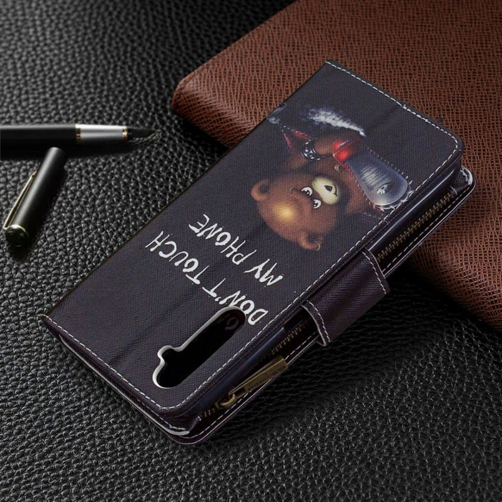 Flip Case Für Realme 6 Tasche Mit Reißverschluss