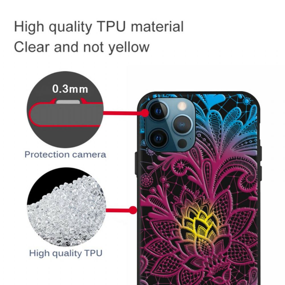 Handyhülle Für iPhone 13 Pro Intensiv Blumig