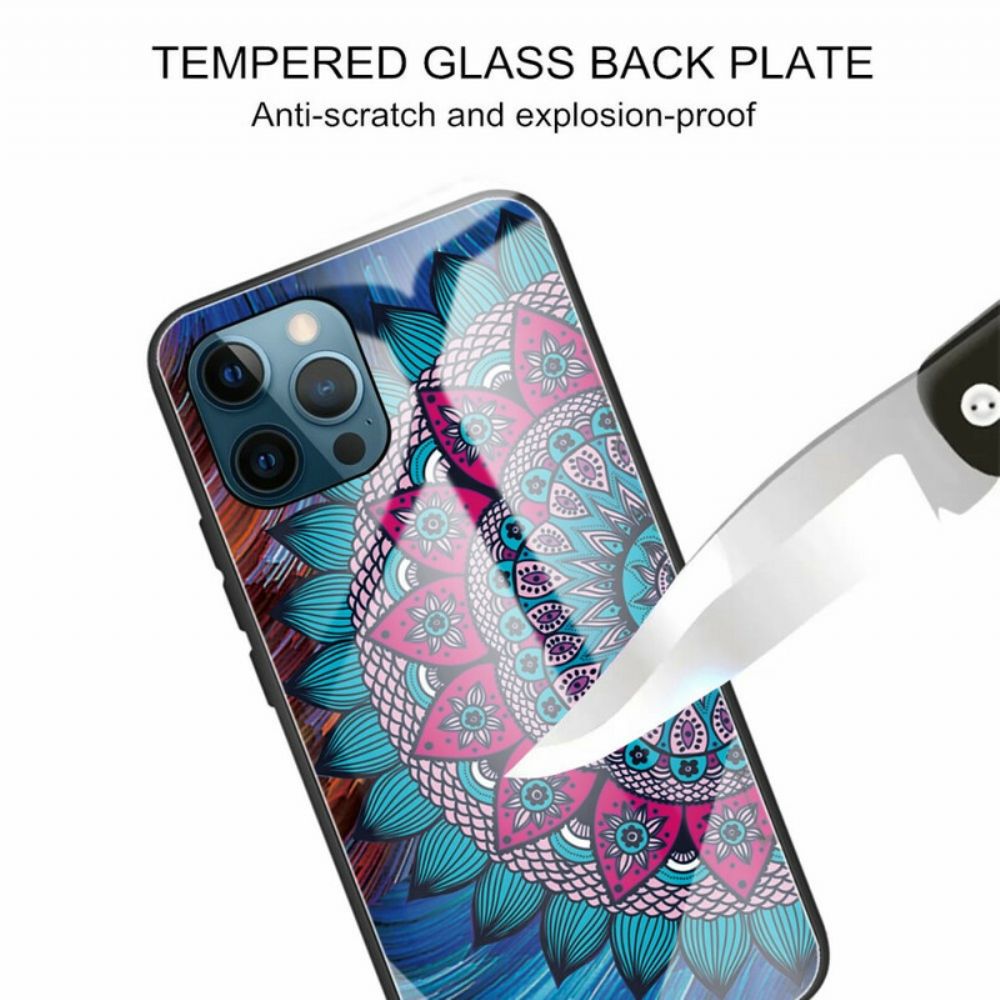 Handyhülle Für iPhone 13 Pro Mandala Aus Gehärtetem Glas
