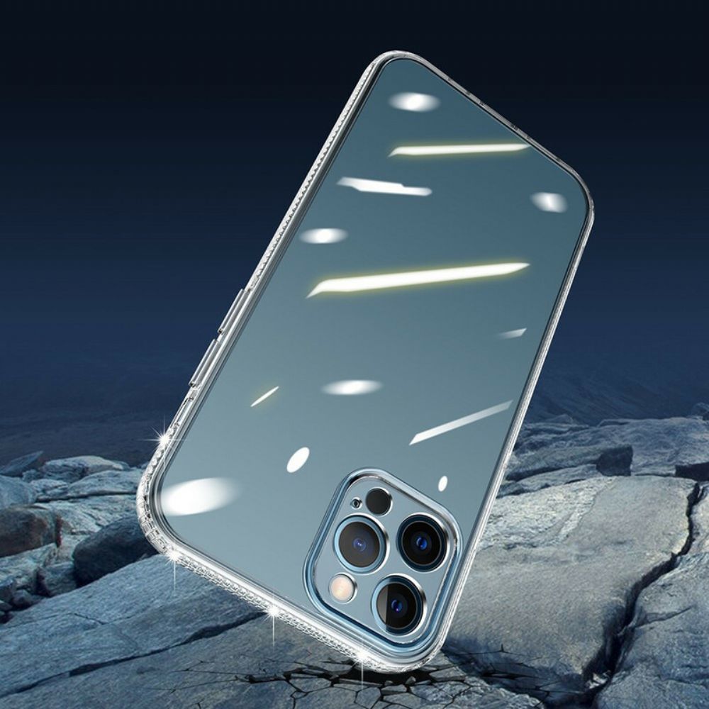 Handyhülle Für iPhone 13 Pro Transparente Rautenkanten