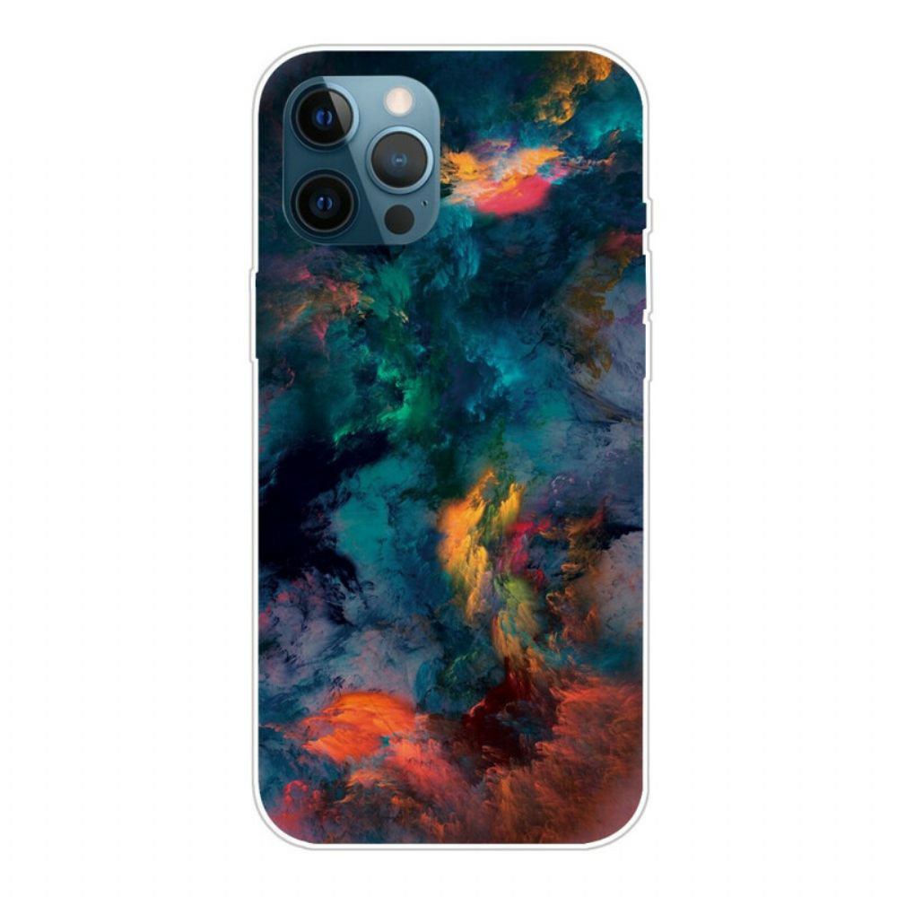Hülle Für iPhone 13 Pro Farbige Wolken