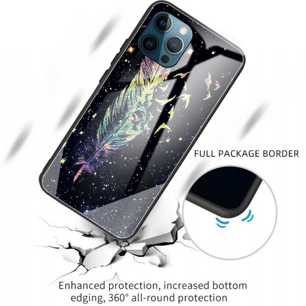 Hülle Für iPhone 13 Pro Gehärtetes Federglas