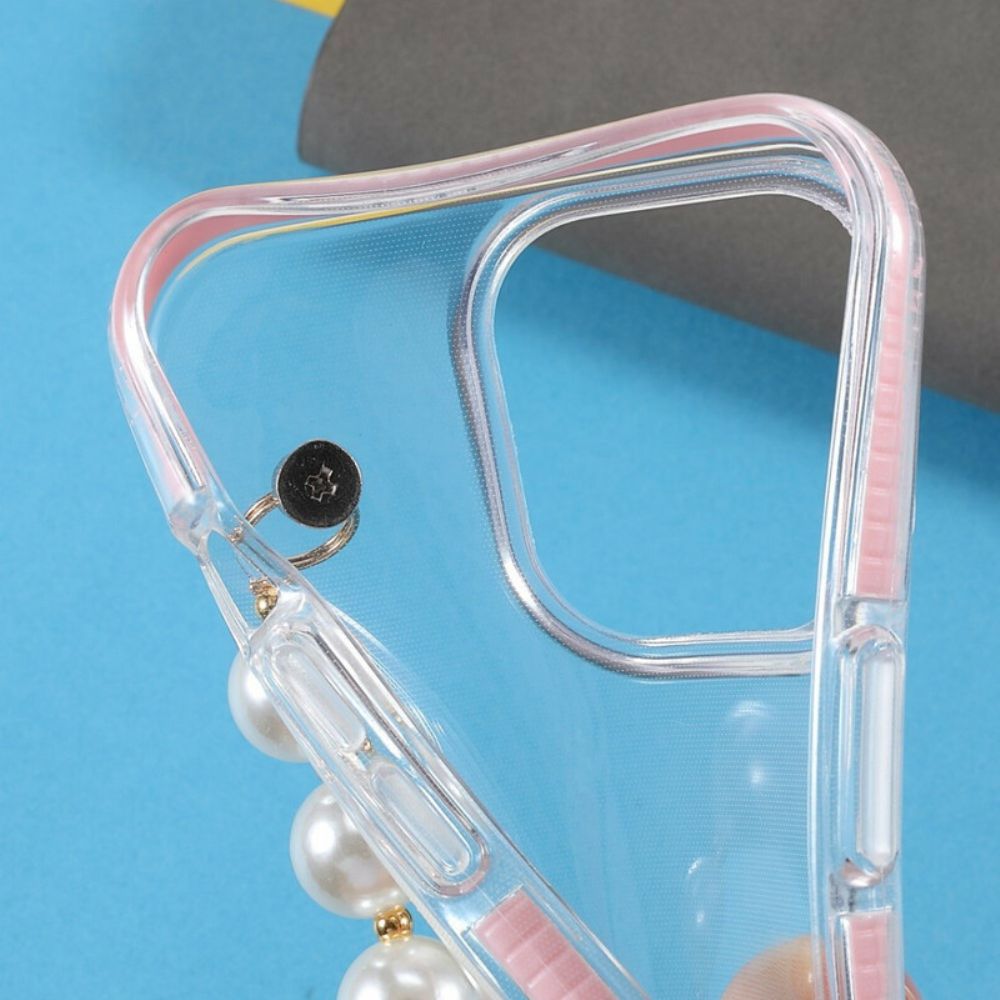 Hülle Für iPhone 13 Pro Silikonarmbandperlen