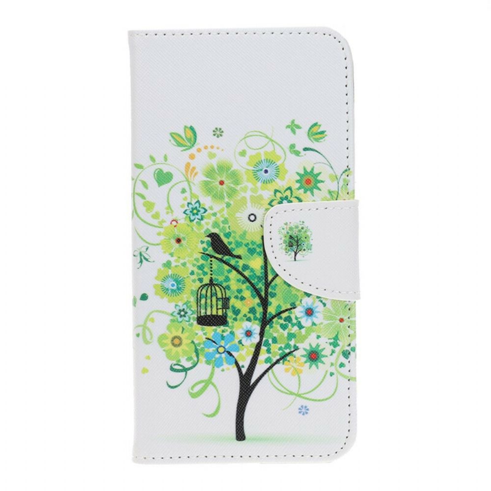 Lederhüllen Für iPhone 13 Pro Blühender Baum