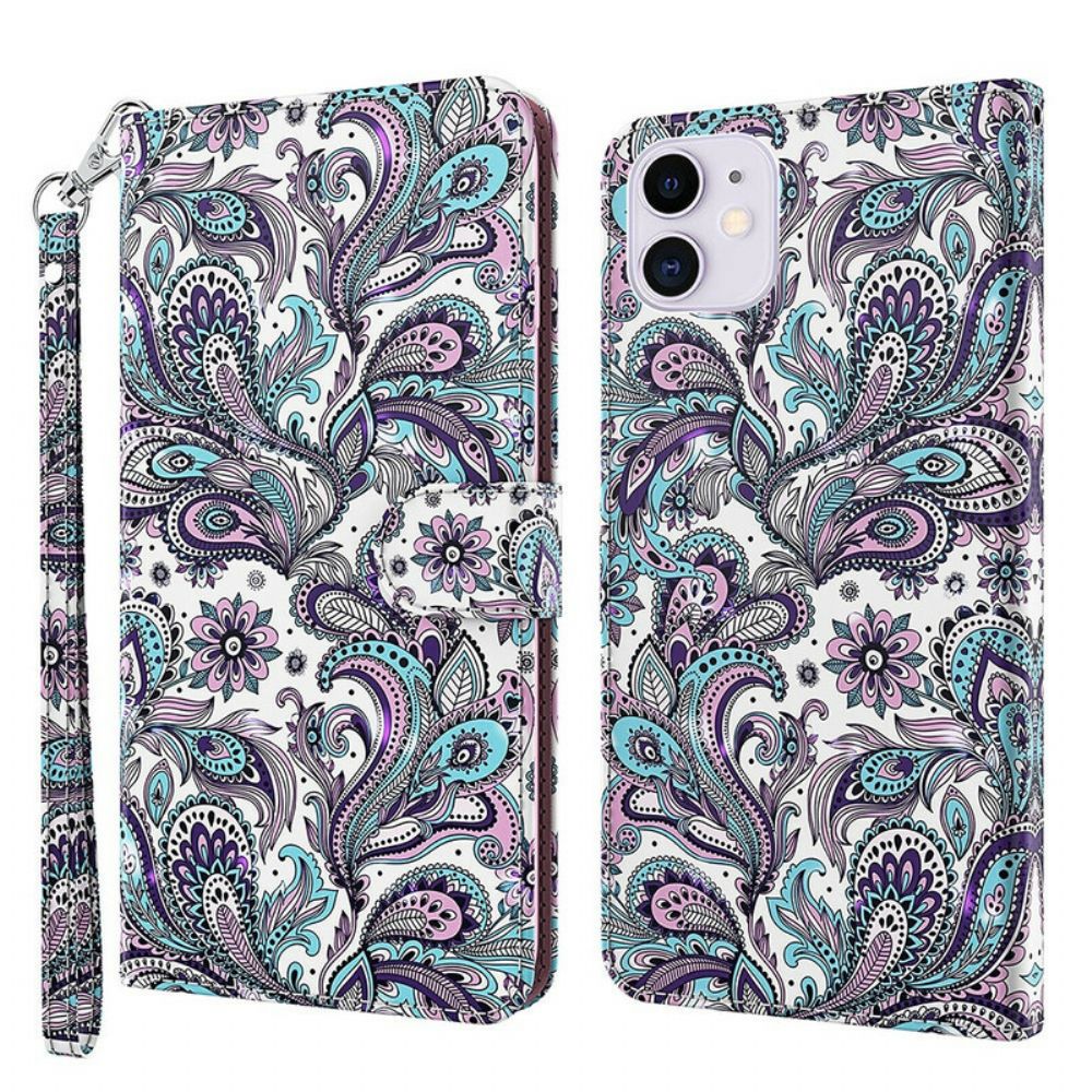 Lederhüllen Für iPhone 13 Pro Blumenmuster