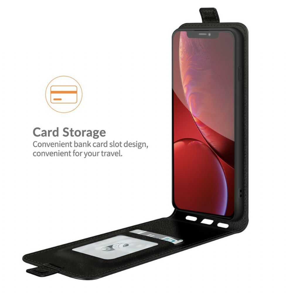 Lederhüllen Für iPhone 13 Pro Flip Case Ledereffekt Mit Vertikaler Klappe