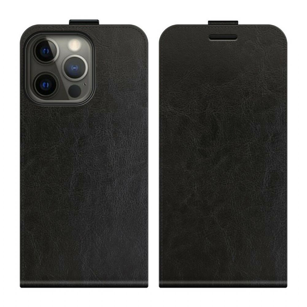 Lederhüllen Für iPhone 13 Pro Flip Case Ledereffekt Mit Vertikaler Klappe