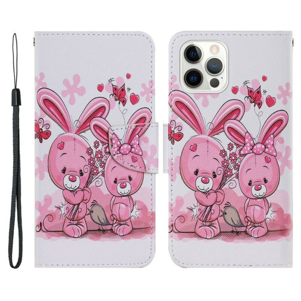 Lederhüllen Für iPhone 13 Pro Kaninchen