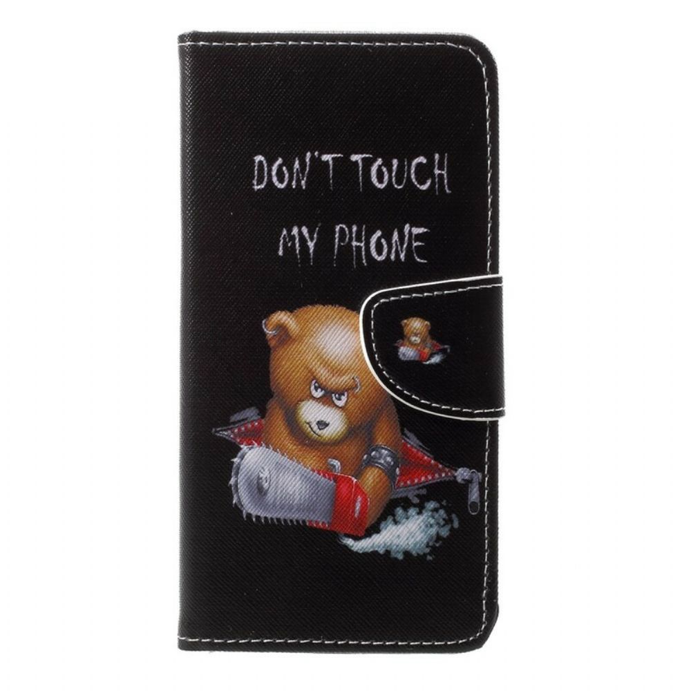 Flip Case Für Huawei P20 Gefährlicher Bär