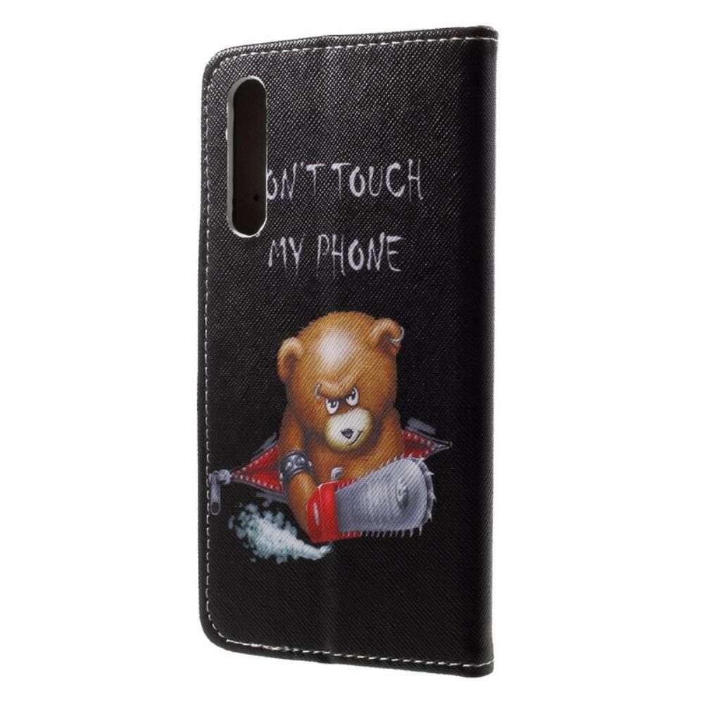Flip Case Für Huawei P20 Gefährlicher Bär