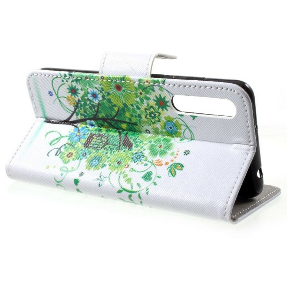 Lederhüllen Für Huawei P20 Blühender Baum
