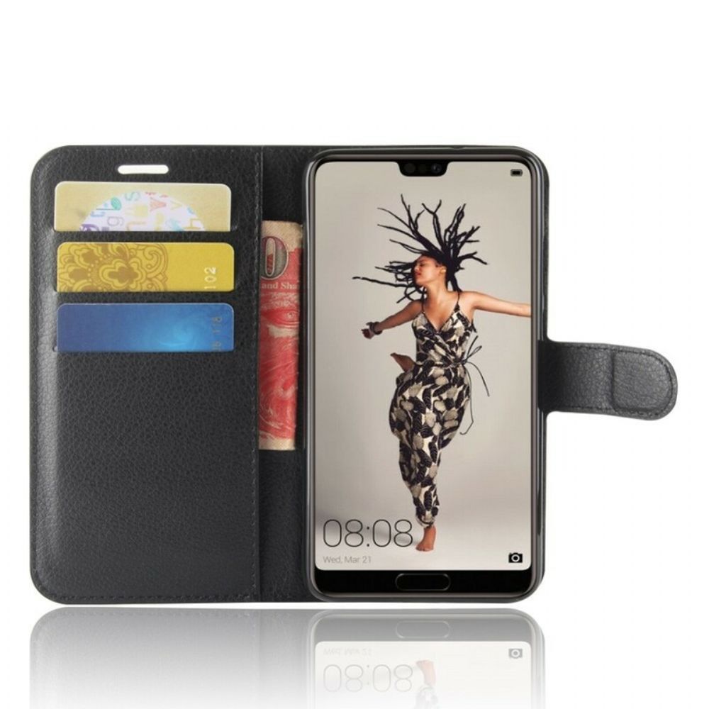 Lederhüllen Für Huawei P20 Retro-litschis