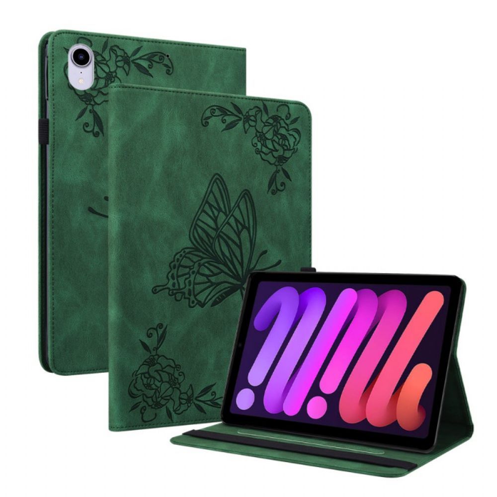 Case Für iPad Mini 6 (2024) Stilisierte Schmetterlinge