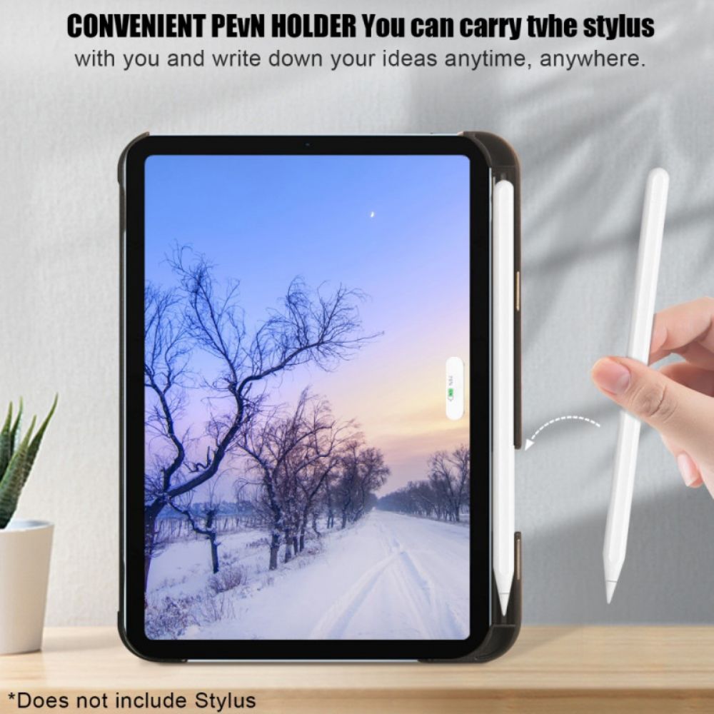 Case Für iPad Mini 6 (2024) Um 360° Drehbarer Ledereffekt