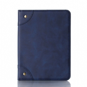 Case Für iPad Mini 6 (2024) Vintage Nieten Aus Kunstleder