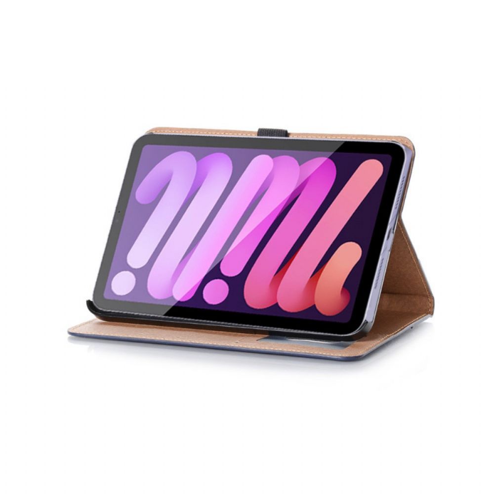 Case Für iPad Mini 6 (2024) Vintage Nieten Aus Kunstleder