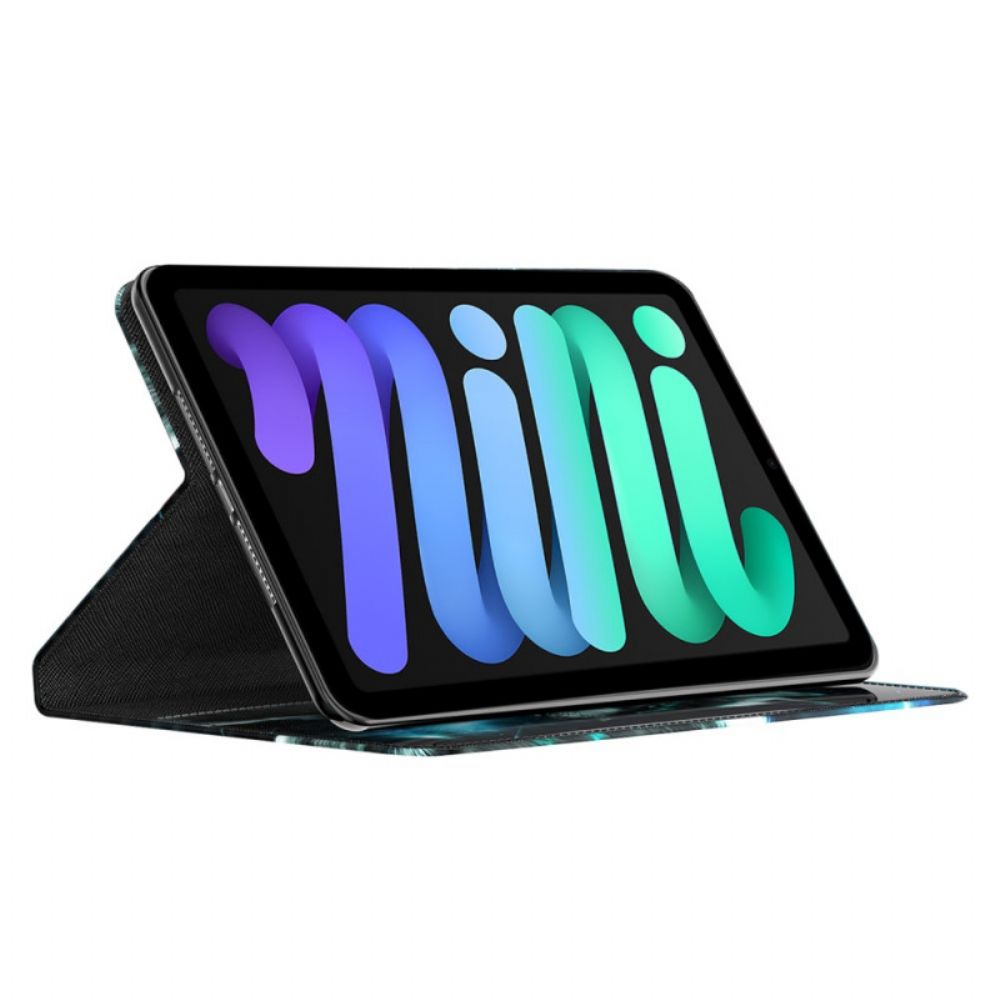 Flip Case Für iPad Mini 6 (2024) Lichtpunkt Wilder Wolf