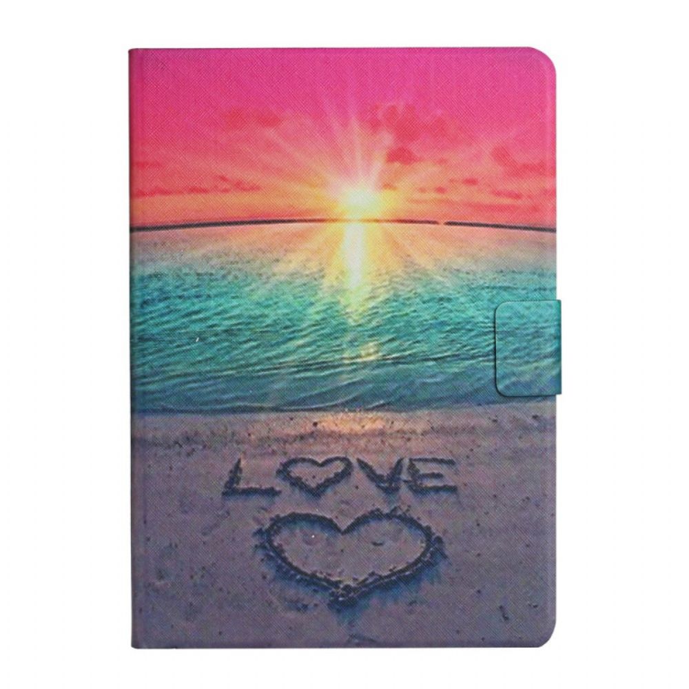Flip Case Für iPad Mini 6 (2024) Liebe Bei Sonnenuntergang