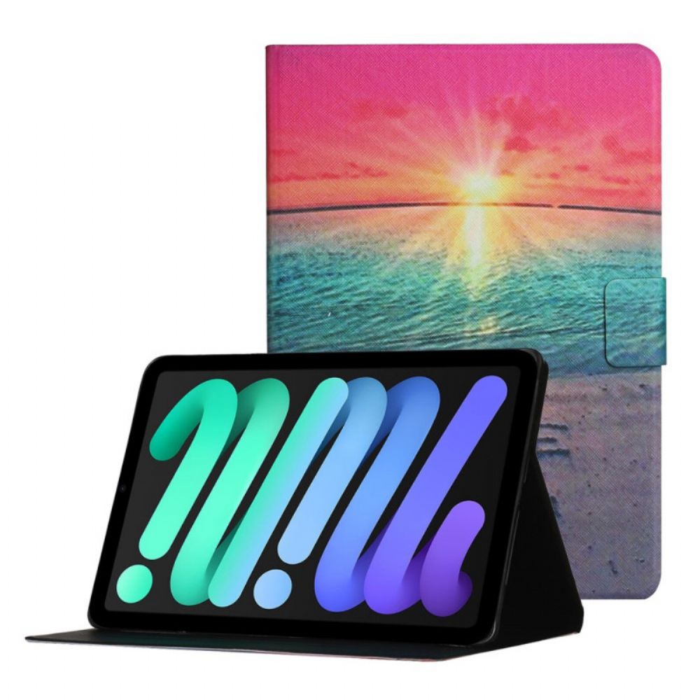 Flip Case Für iPad Mini 6 (2024) Liebe Bei Sonnenuntergang