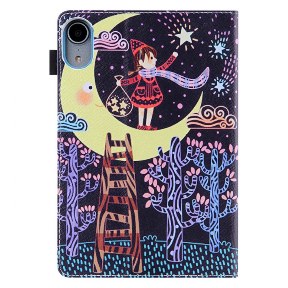 Flip Case Für iPad Mini 6 (2024) Mondmädchen