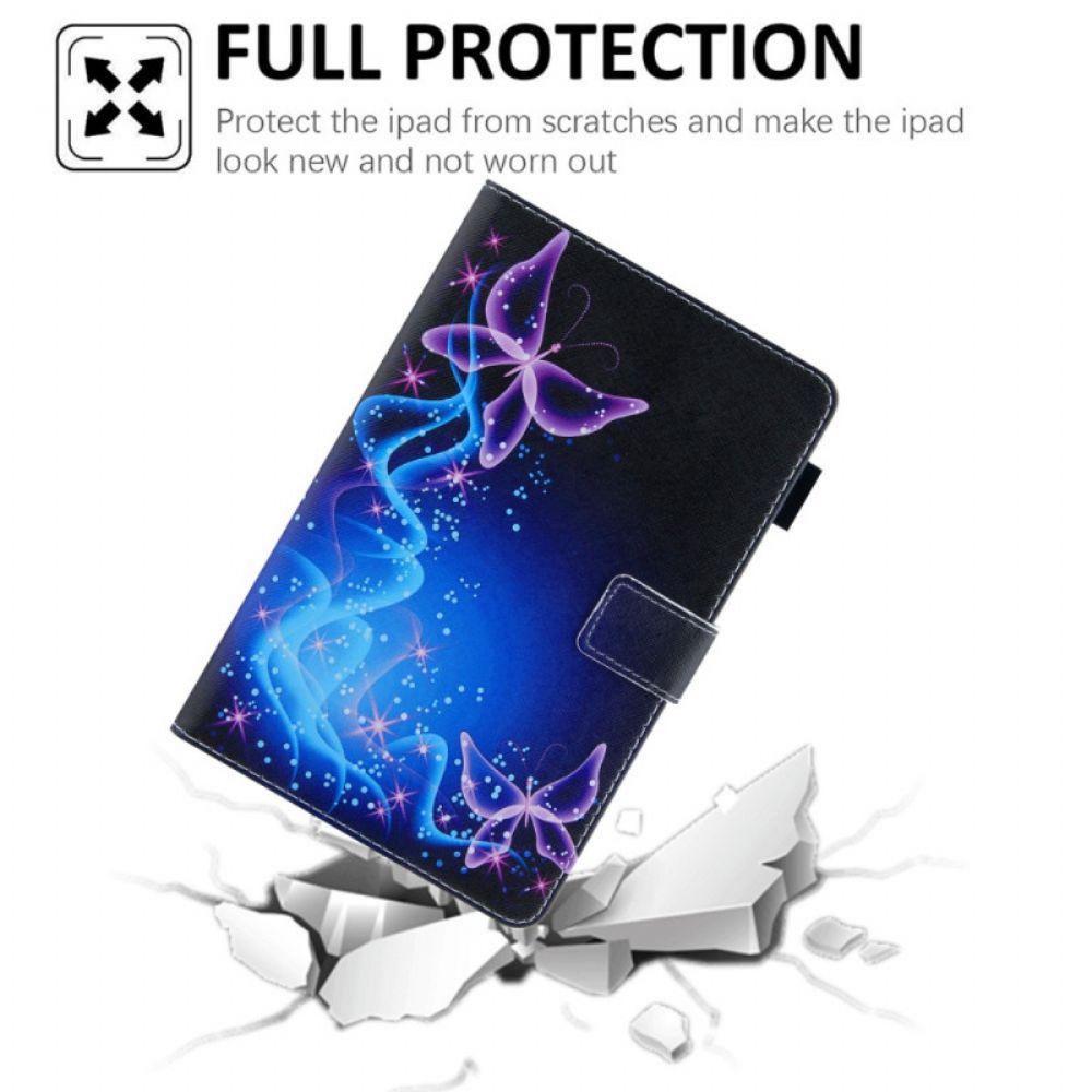 Flip Case Für iPad Mini 6 (2024) Strudelschmetterlinge
