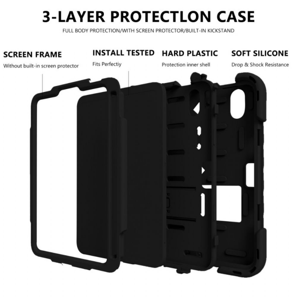 Handyhülle Für iPad Mini 6 (2024) Super Resistant Mit Ständer Und Schultergurt