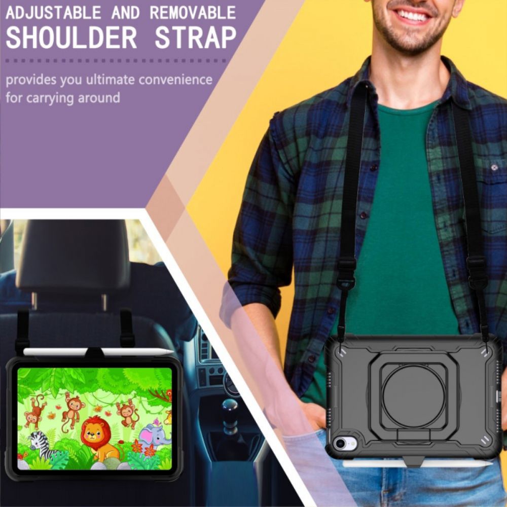 Hülle Für iPad Mini 6 (2024) Ultrastarkes Ring-support-design