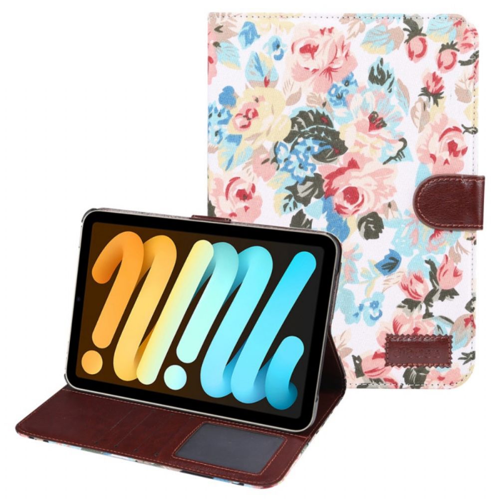 Lederhüllen Für iPad Mini 6 (2024) Freiheitsblumen