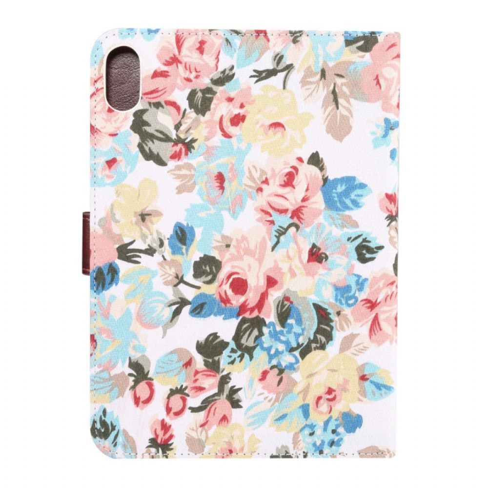 Lederhüllen Für iPad Mini 6 (2024) Freiheitsblumen