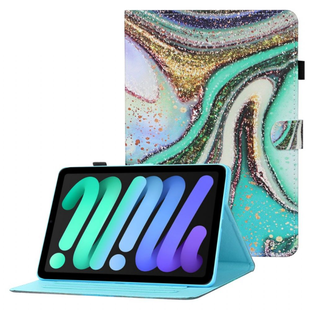 Lederhüllen Für iPad Mini 6 (2024) Künstlerisch