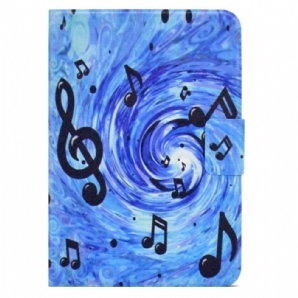 Lederhüllen Für iPad Mini 6 (2024) Musiknotizen