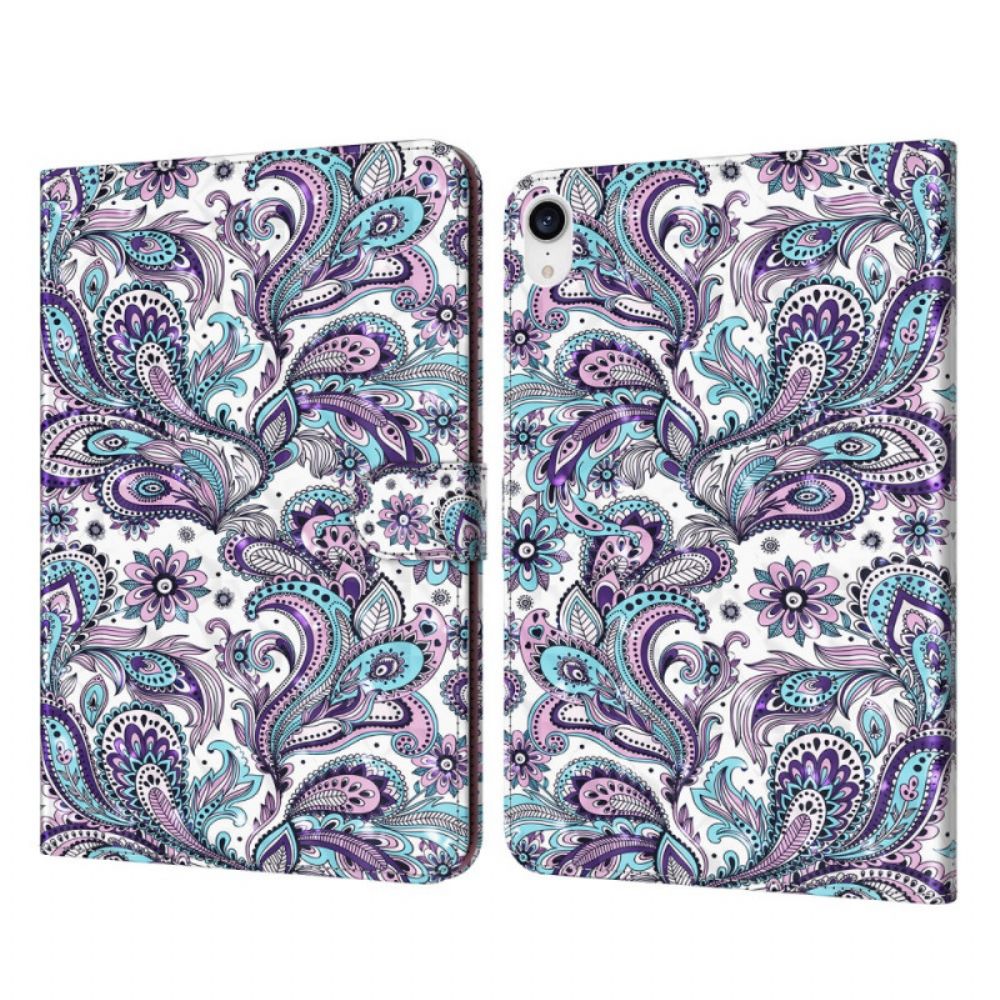 Lederhüllen Für iPad Mini 6 (2024) Paisley-muster Mit Hellen Punkten