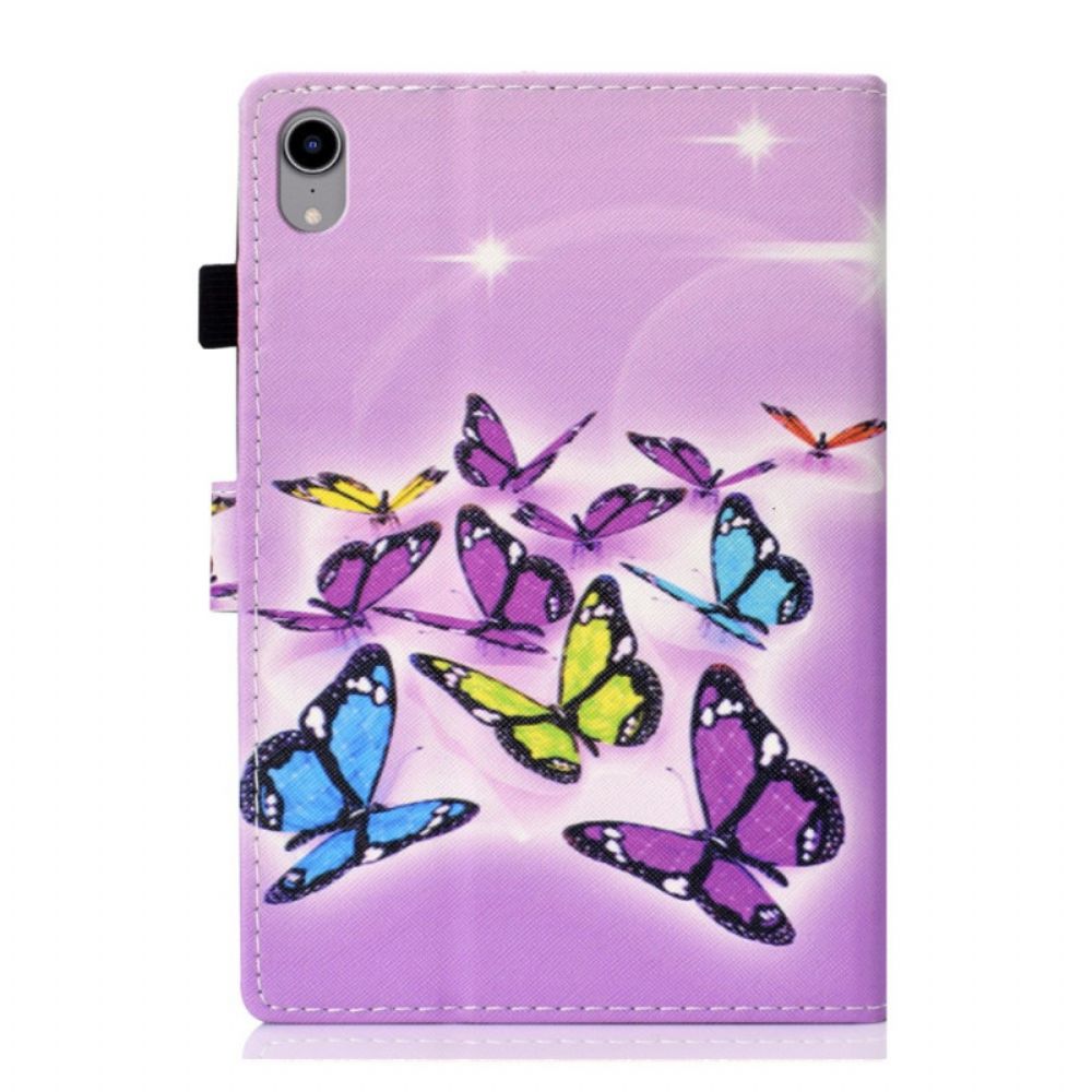 Lederhüllen Für iPad Mini 6 (2024) Schmetterlings-design