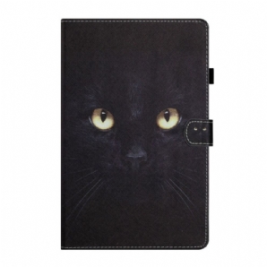 Lederhüllen Für iPad Mini 6 (2024) Schwarze Katzenaugen