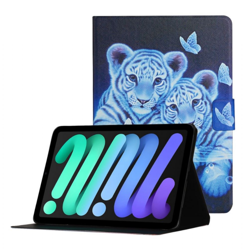 Lederhüllen Für iPad Mini 6 (2024) Tiger