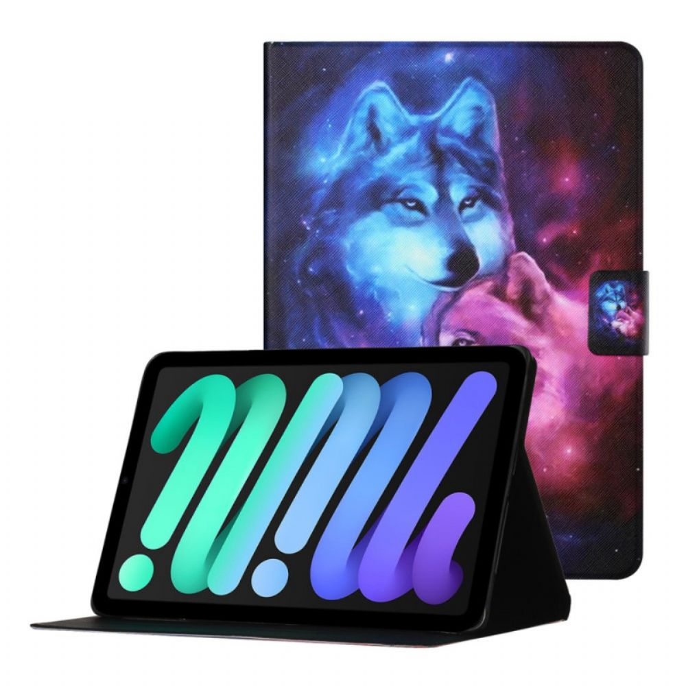 Lederhüllen Für iPad Mini 6 (2024) Wölfepaar