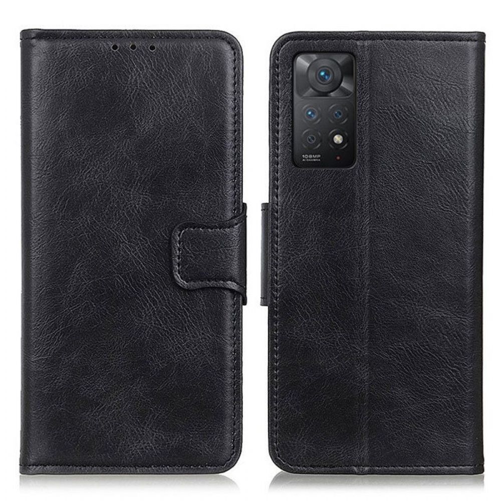 Lederhüllen Für Xiaomi Redmi Note 11 Pro / 11 Pro 5G Wendeverschluss In Lederoptik
