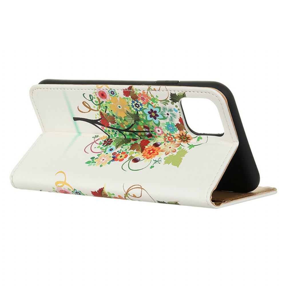 Flip Case Für iPhone 11 Blühender Baum