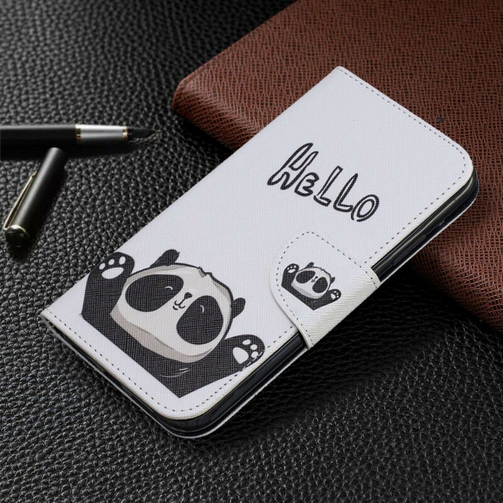 Flip Case Für iPhone 11 Hallo Panda