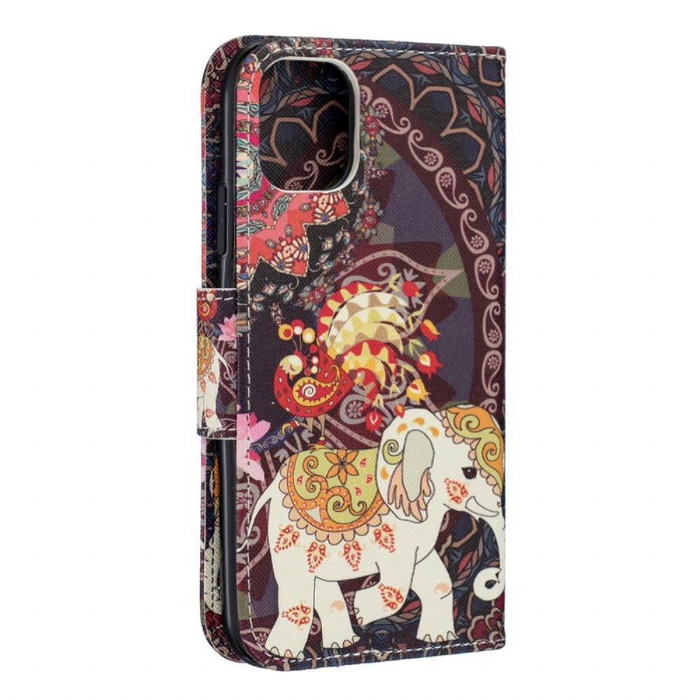 Flip Case Für iPhone 11 Indischer Elefant