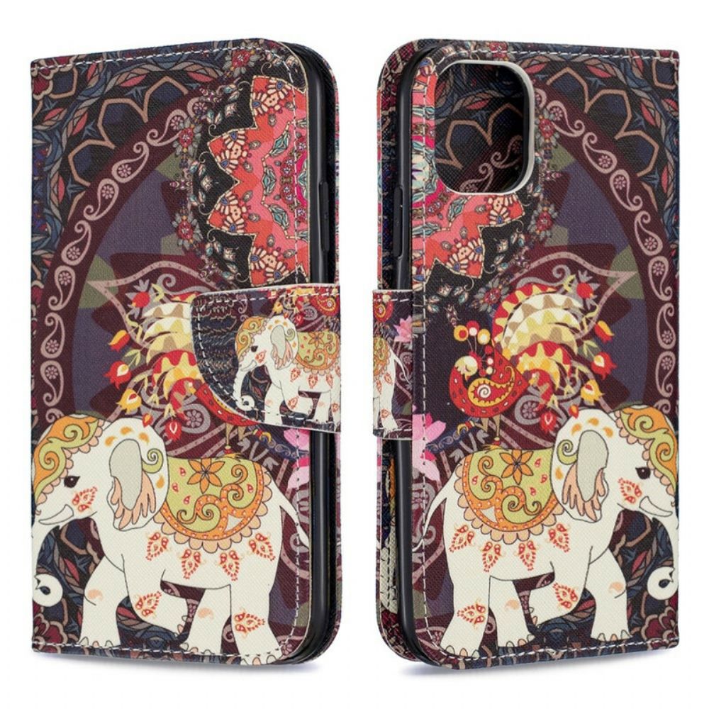 Flip Case Für iPhone 11 Indischer Elefant