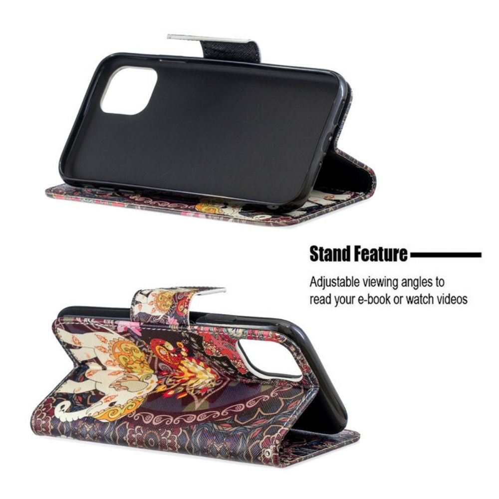 Flip Case Für iPhone 11 Indischer Elefant