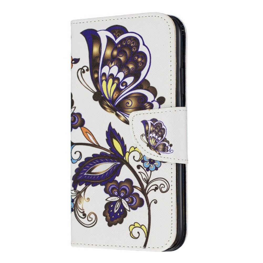 Flip Case Für iPhone 11 Tatoo-schmetterlinge