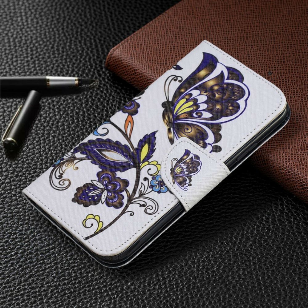 Flip Case Für iPhone 11 Tatoo-schmetterlinge