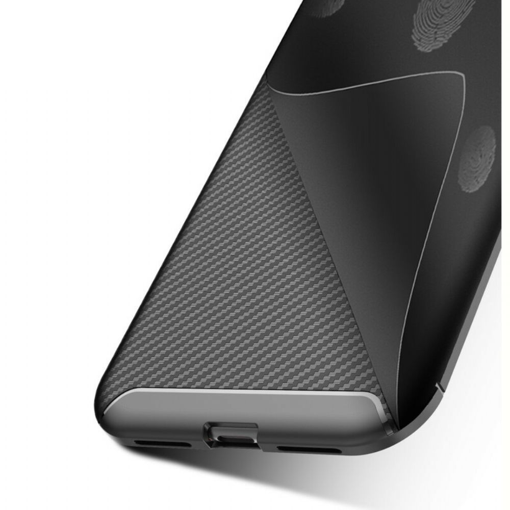 Hülle Für iPhone 11 Flexible Kohlefaserstruktur