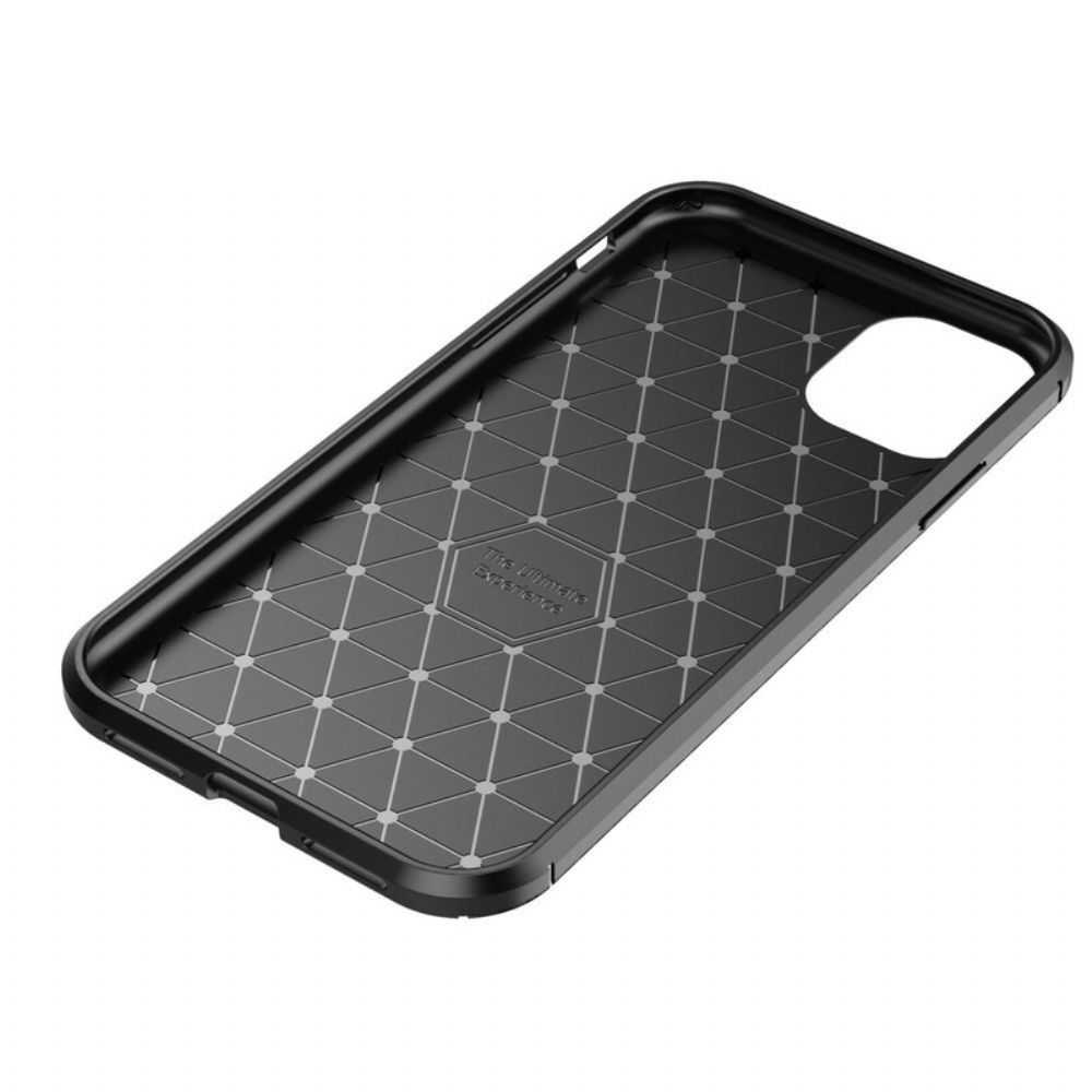 Hülle Für iPhone 11 Flexible Kohlefaserstruktur