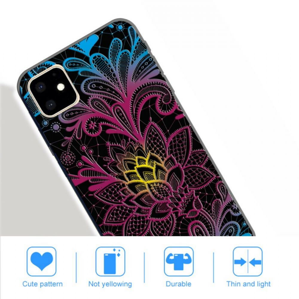 Hülle Für iPhone 11 Floral Intensiv Gefärbt