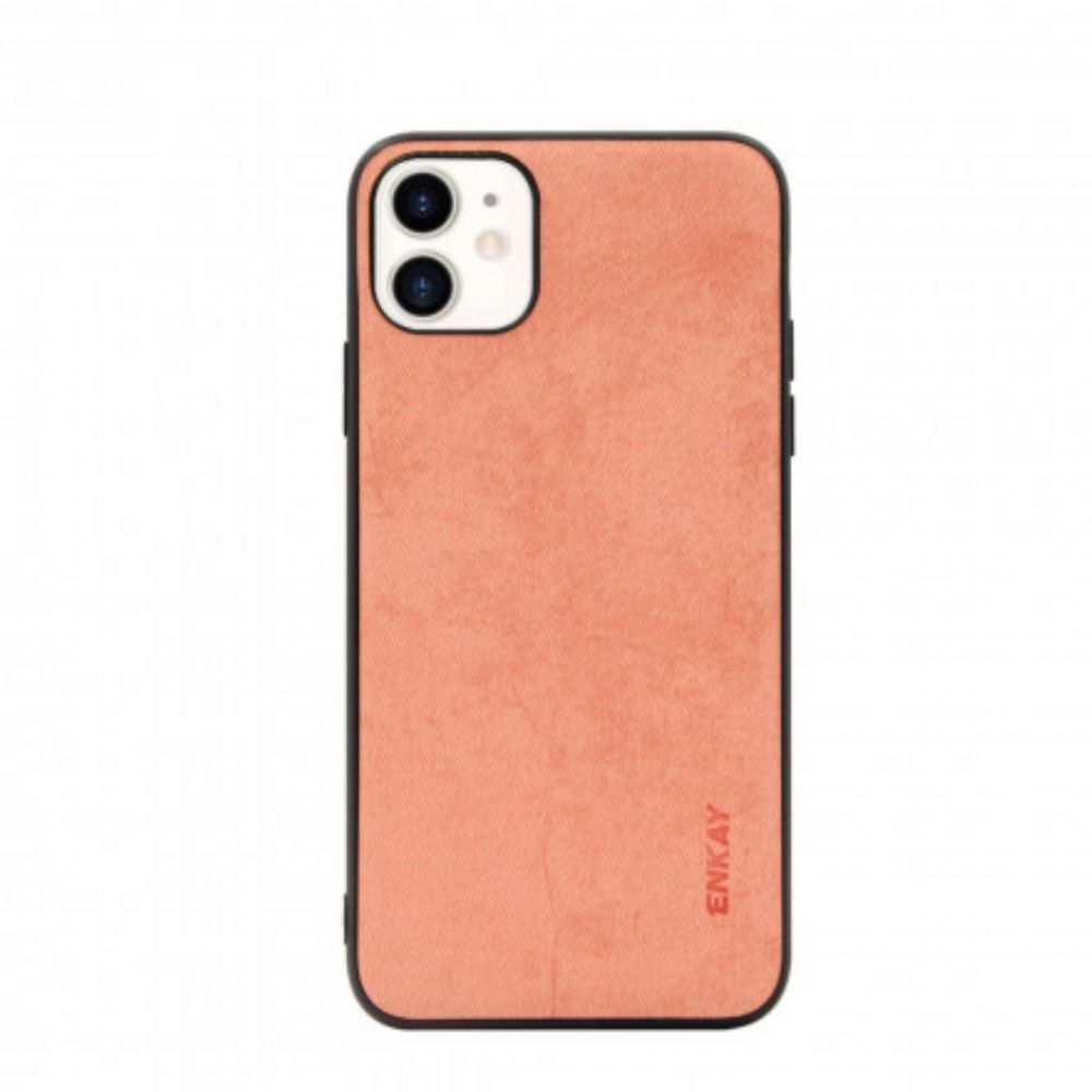 Hülle Für iPhone 11 Strukturstoff Enkay