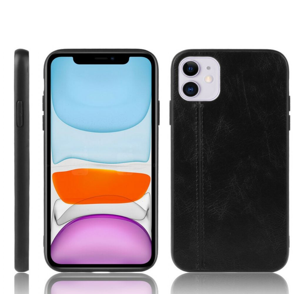 Hülle Für iPhone 11 Style Ledernähte